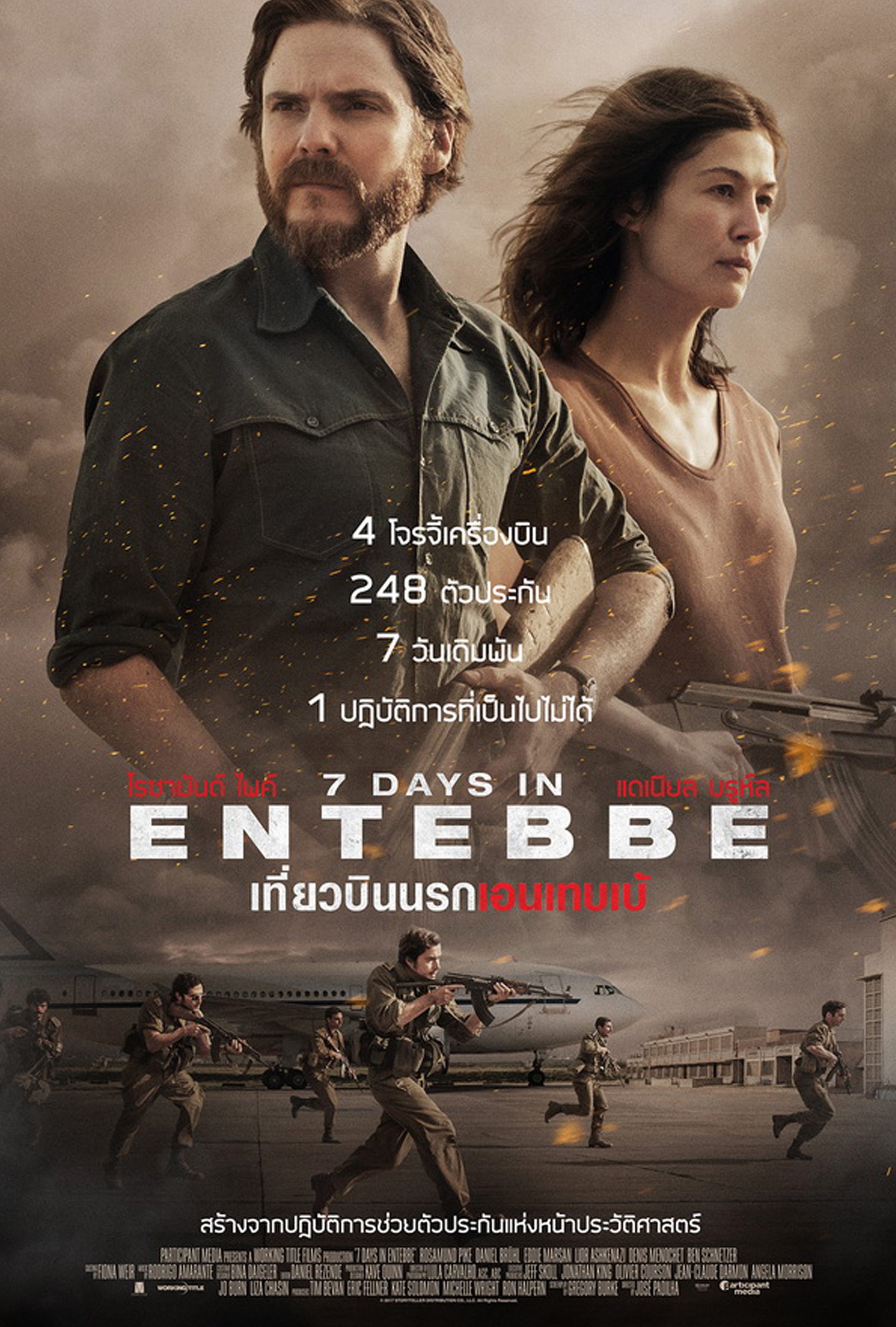 ดูหนังออนไลน์ 7 Days in Entebbe (2018) เที่ยวบินนรกเอนเทบเบ้ (Entebbe)